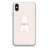 Strawberry Milkshake: iPhone XS Transparant Hoesje