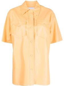 STAND STUDIO chemise Norea en cuir artificiel - Orange