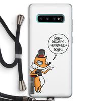 Geen Gezeik: Samsung Galaxy S10 Plus Transparant Hoesje met koord