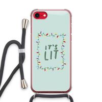 It's Lit: iPhone SE 2020 Transparant Hoesje met koord