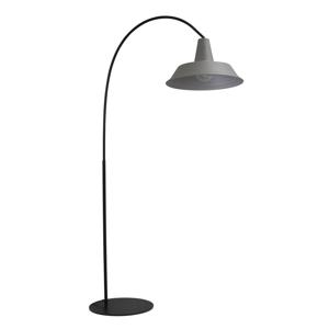 Masterlight Retro vloerlamp Industria 186 zwart met grijze kap 1547-05-00-00