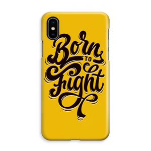 Born to Fight: iPhone XS Max Volledig Geprint Hoesje