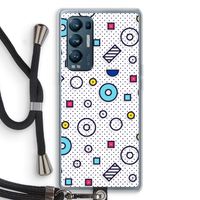 8-bit N°9: Oppo Find X3 Neo Transparant Hoesje met koord