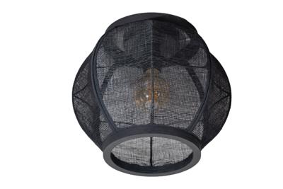 Plafondlamp Fabric Black