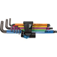 Wera Inbussleutelset 950/9 Hex-Plus Multicolour HF 1 schroevendraaier 9-delig, kleurgecodeerd