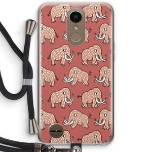 Mammoet: LG K10 (2017) Transparant Hoesje met koord