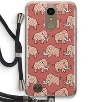 Mammoet: LG K10 (2017) Transparant Hoesje met koord
