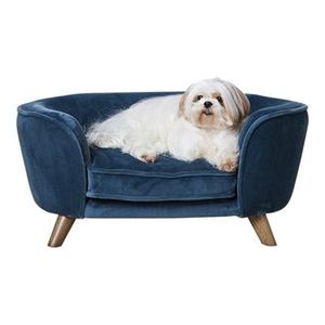 Enchanted pet Enchanted hondenmand / sofa romy peacock blauw