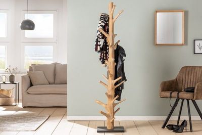 Massieve kapstok TREE NATURE 170cm kledingrek van natuurlijk hout - 41646