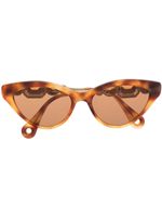 Lanvin lunettes de soleil à monture papillon - Marron