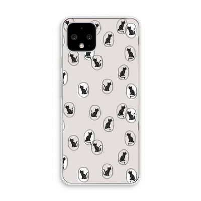 Miauw: Pixel 4 Transparant Hoesje