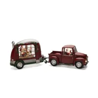 Snwlantaarn pickuptruck kerstman bo