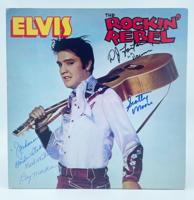 Elvis Presley - The Rockin' Rebel LP (Gesigneerd door D.J. Fontana, Scotty Moore & The Jordanaires)