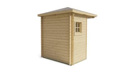 Blokhut - Tuinhuis Petra | 28 mm | bruin geïmpregneerd