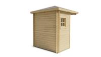Blokhut - Tuinhuis Petra | 28 mm | bruin geïmpregneerd