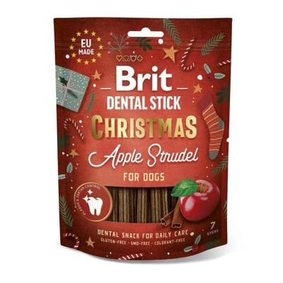 BRIT Christmas Dental Stick Dog Apple strudel - traktatie voor hond - 251g