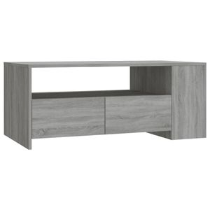 The Living Store Salontafel - Grijs Sonoma Eiken - Multifunctioneel - 102 x 55 x 42 cm