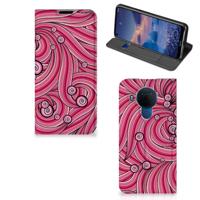 Nokia 5.4 | Bookcase | Swirl Pink