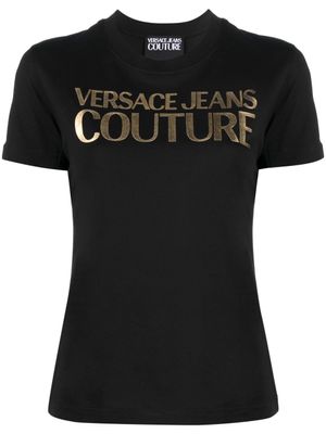 Versace Jeans Couture t-shirt à logo imprimé - Noir
