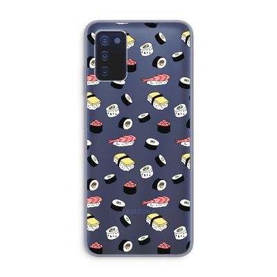 Sushi time: Samsung Galaxy A03s Transparant Hoesje