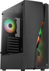 Aerocool Wave-G-BK-v3 tower behuizing USB-A 2.0, 2x USB-A 3.2 (5 Gbit/s), 2x Audio, Window-kit