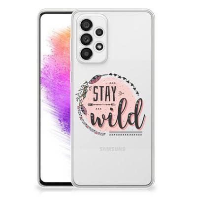 Samsung Galaxy A73 5G Telefoonhoesje met Naam Boho Stay Wild Samsung Galaxy A73 5G Telefoonhoesje met Naam Boho Stay Wild