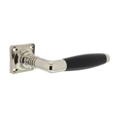 Intersteel Deurkruk Ton Basic op rozet - nikkel glans/zwart