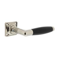 Intersteel Deurkruk Ton Basic op rozet - nikkel glans/zwart