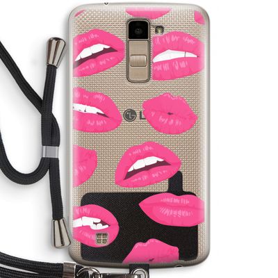Bite my lip: LG K10 (2016) Transparant Hoesje met koord