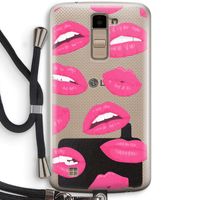 Bite my lip: LG K10 (2016) Transparant Hoesje met koord