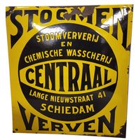 Stoomen Verven Emaille Bord - 30 x 33 cm - thumbnail