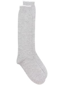 Eleventy ribbed knitted socks - Gris