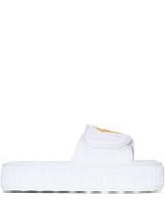 Versace chaussons Medusa Head à plateforme - Blanc