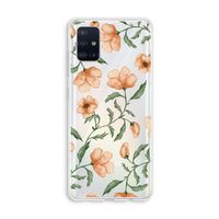 Peachy flowers: Galaxy A51 4G Transparant Hoesje