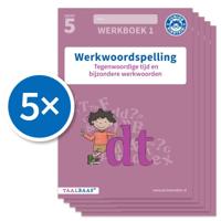 Werkwoordspelling werkboek 1 groep 5 (Set van 5) (Paperback)