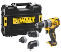 DeWalt DCD703NT Accuboormachine | met 4 verwisselbare koppen | 12 V | Excl. accu en lader - DCD703NT-XJ