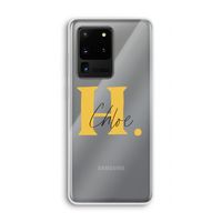 Amber Script: Samsung Galaxy S20 Ultra Transparant Hoesje