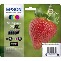 Epson Inktcartridge T2996, 29XL Origineel Combipack Zwart, Cyaan, Magenta, Geel C13T29964012