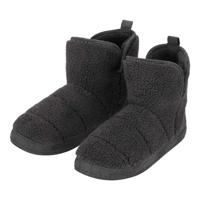 Apollo Sloffen - heren - antraciet - teddy stof - antislip zool - hoog model