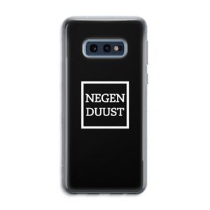 Negenduust black: Samsung Galaxy S10e Transparant Hoesje