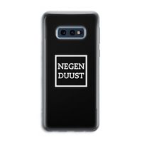 Negenduust black: Samsung Galaxy S10e Transparant Hoesje