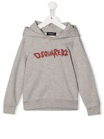 DSQUARED2 KIDS hoodie à logo imprimé - Gris - thumbnail