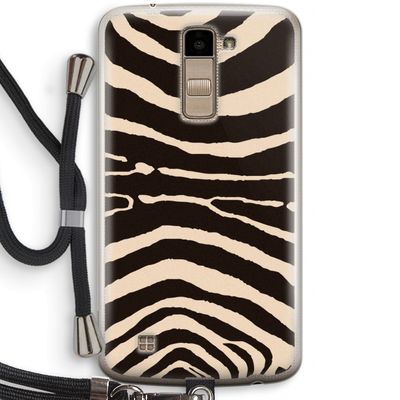 Arizona Zebra: LG K10 (2016) Transparant Hoesje met koord