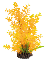 Superfish Art Plant Ludwigia Orange 25cm - Onderhoudsvrije Kunstplant met Realistische Rotsbasis