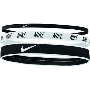 Nike Mixed Hairbands 3-Pack - Handbalkleding - Zweet-en haarbanden - zwart/wit - maat ONE-SIZE