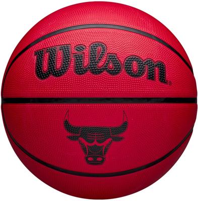 Wilson Nba Team Tribute Solid Chicago Bulls Basketbal Bal Rood 5