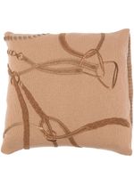 Ralph Lauren Home coussin en maille à logo - Marron - thumbnail