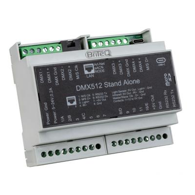 Briteq LD-1024DIN NET 1024 -kanaals DMX-interface & multizone controller