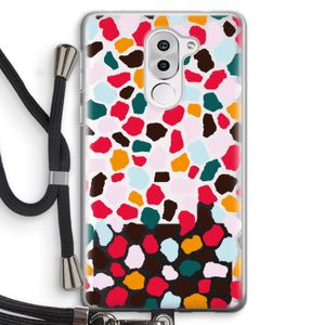Colored Giraffe: Honor 6X Transparant Hoesje met koord