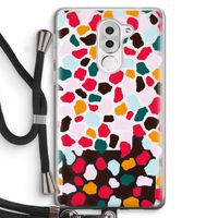 Colored Giraffe: Honor 6X Transparant Hoesje met koord Colored Giraffe: Honor 6X Transparant Hoesje met koord